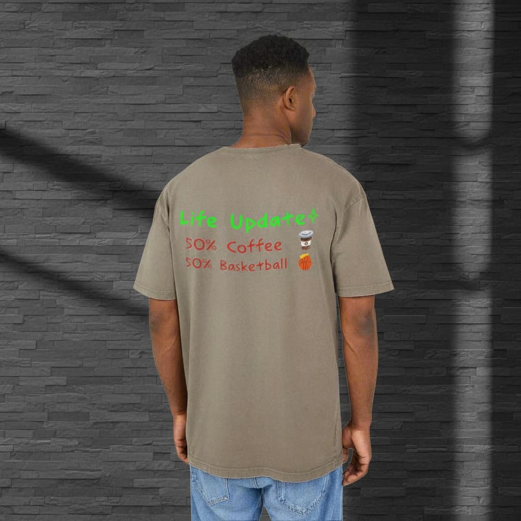 Oversized Basketball Streetwear Quote Tee | Unisex Front & Back Printed Graphic T-Shirt