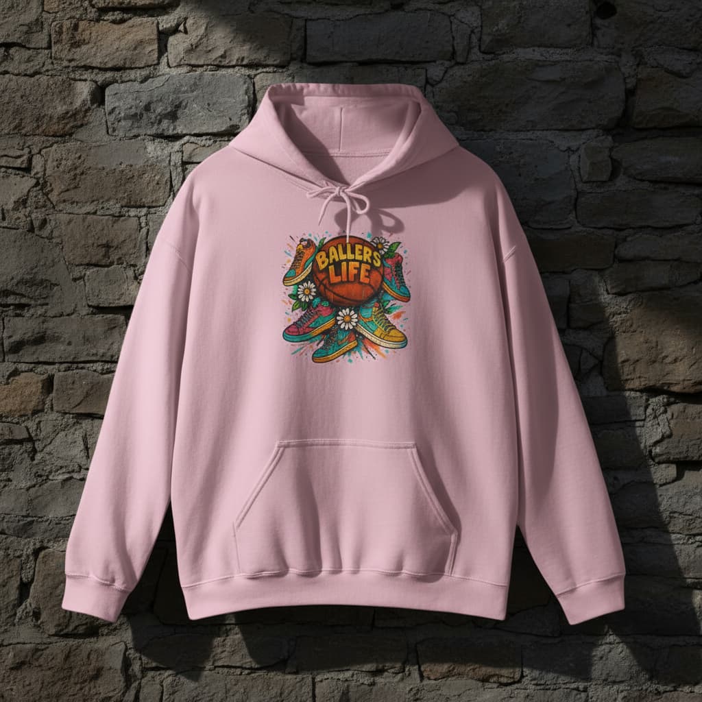 Basketball Hoodie | Unisex Heavy Blend™ Graphic Hooded Sweatshirt for Players & Fans