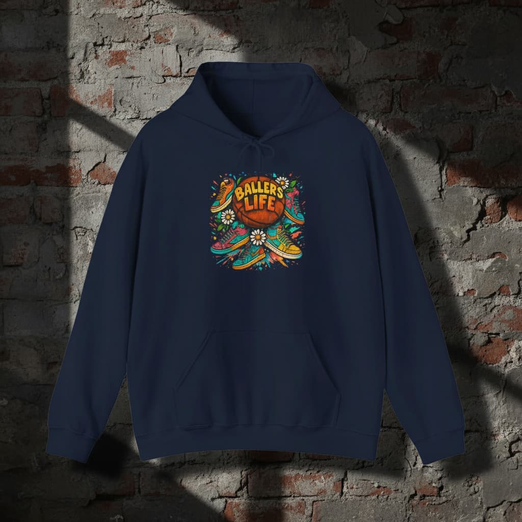 Basketball Hoodie | Unisex Heavy Blend™ Graphic Hooded Sweatshirt for Players & Fans