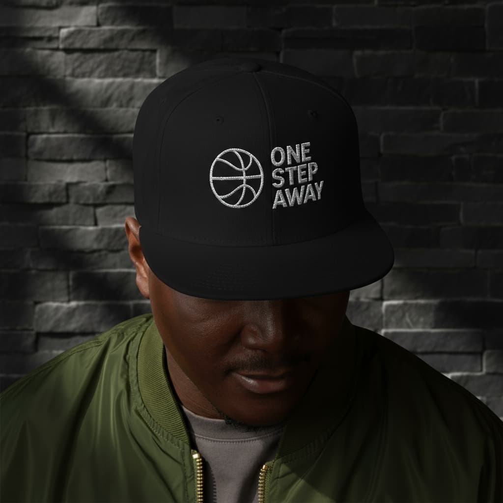 Embroidered Basketball Snapback Cap β Perfect Game Day Hat for Hoopers & Fans
