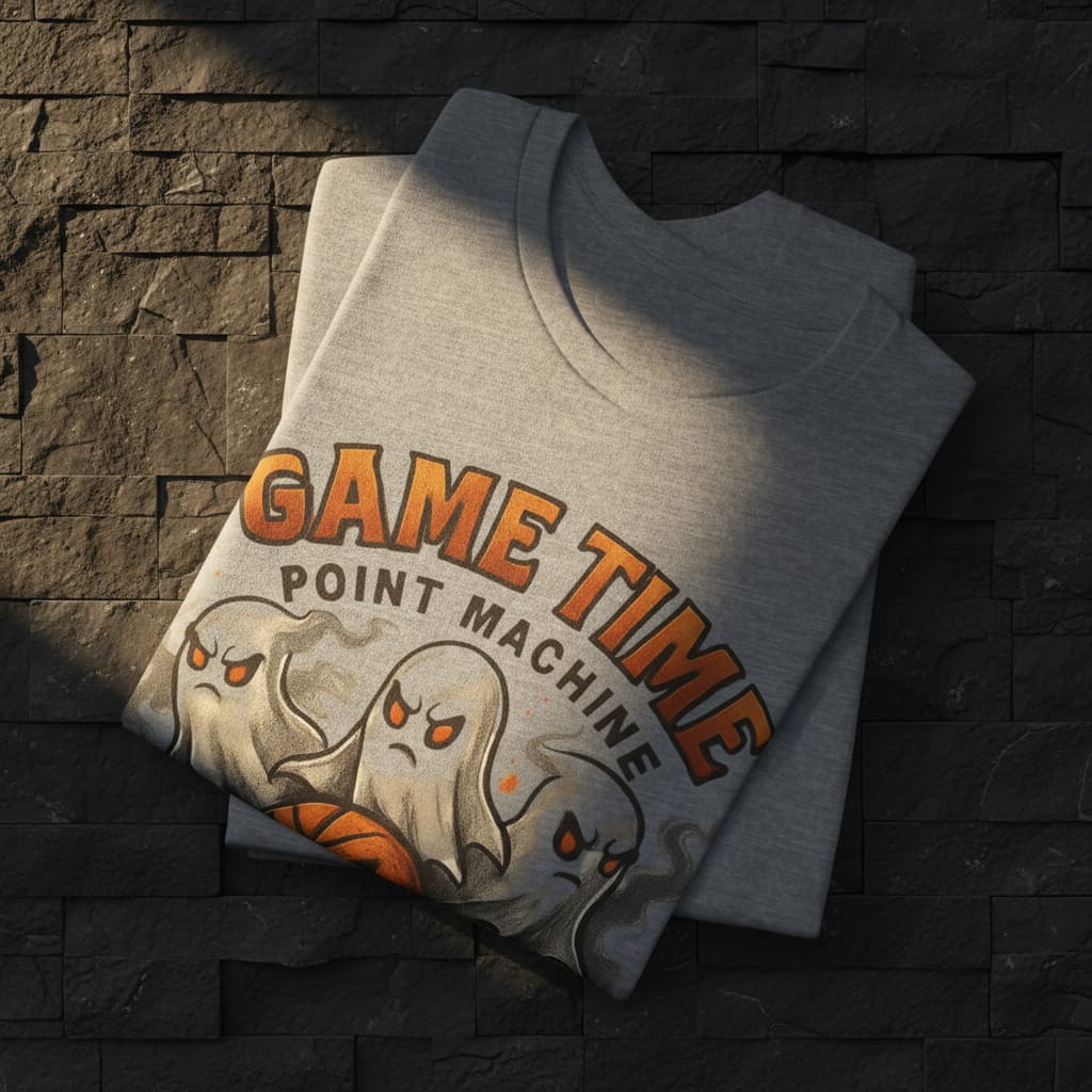 Limited Edition Halloween Basketball Tee – Unisex “Game Time Point Machine” Streetwear Shirt | Best Spooky Gift