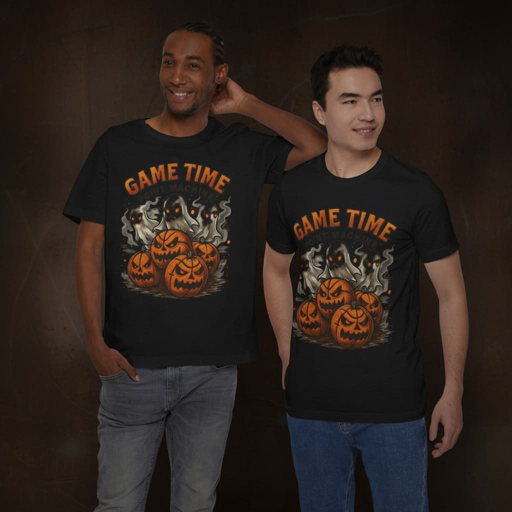 Limited Edition Halloween Basketball Tee – Unisex “Game Time Point Machine” Streetwear Shirt | Best Spooky Gift