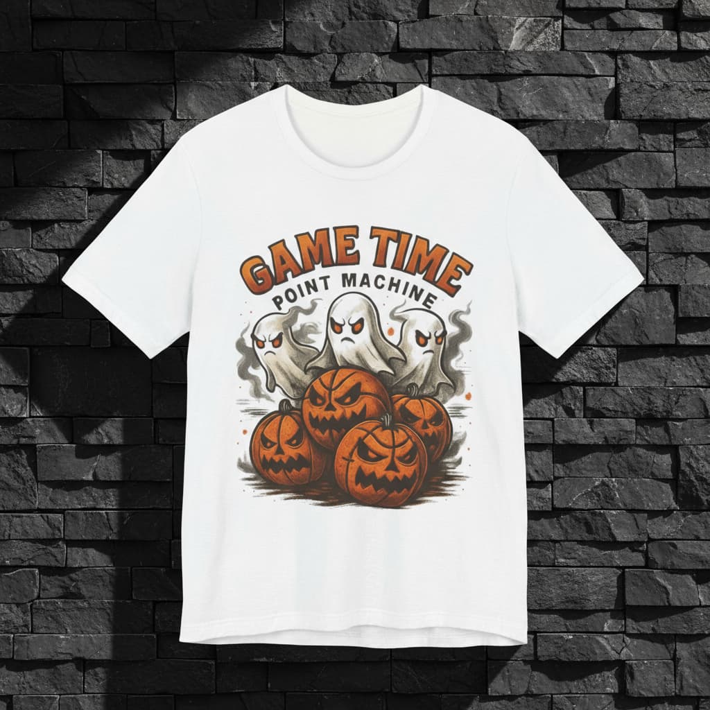 Limited Edition Halloween Basketball Tee – Unisex “Game Time Point Machine” Streetwear Shirt | Best Spooky Gift