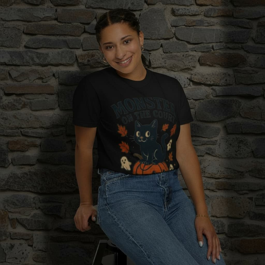 Halloween Basketball T-Shirt | Spooky Unisex Tee Gift for Basketball Fans