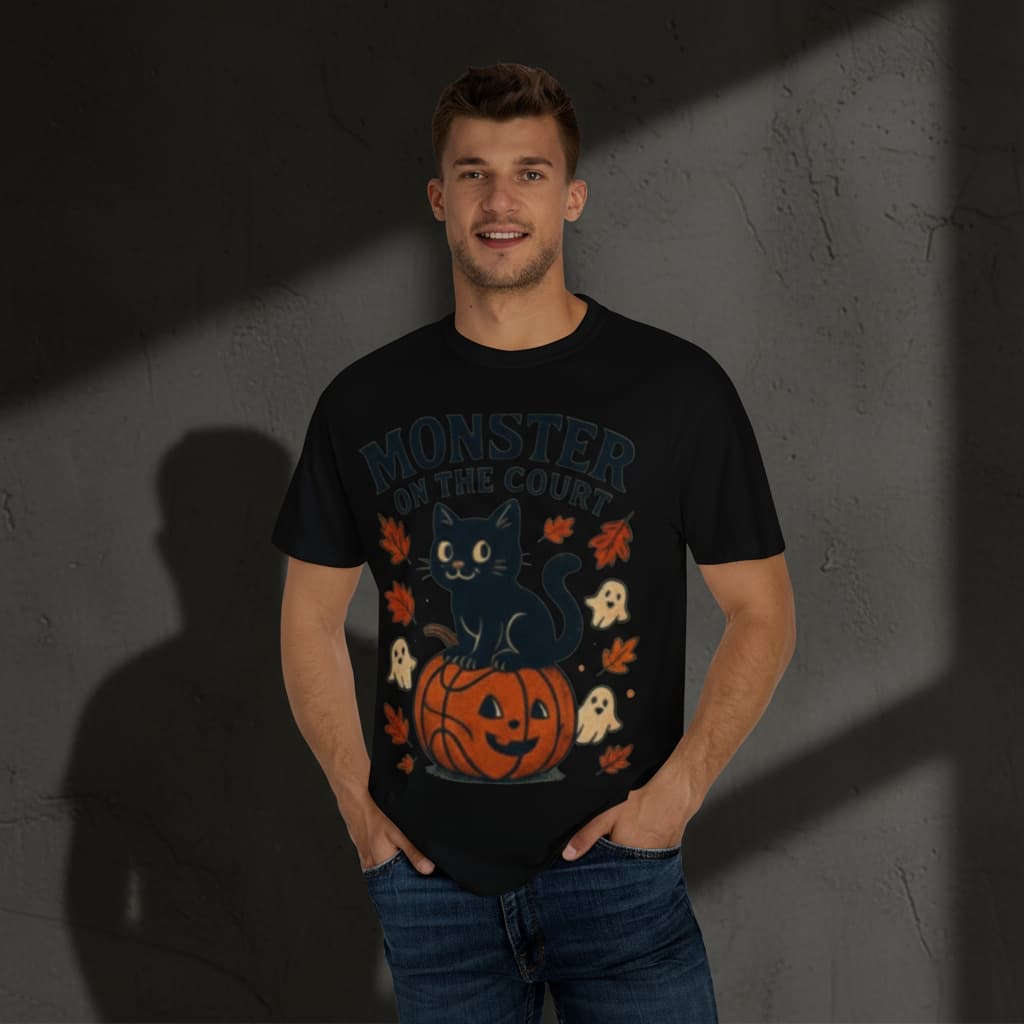 Halloween Basketball T-Shirt | Spooky Unisex Tee Gift for Basketball Fans
