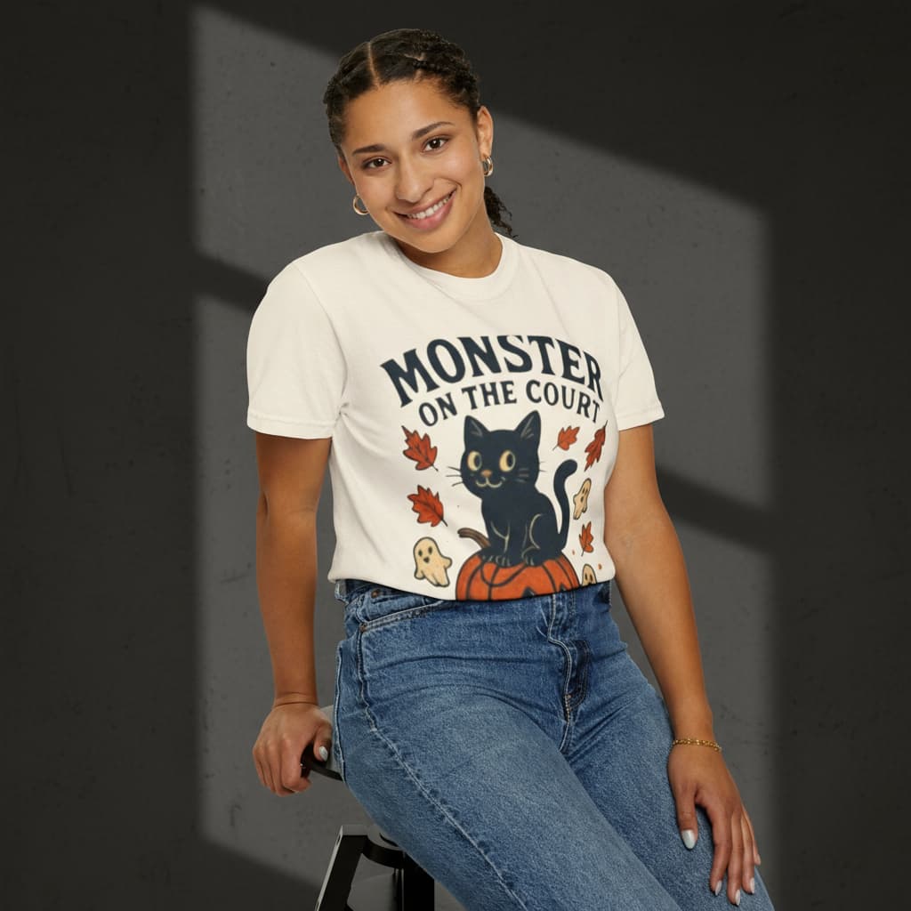 Halloween Basketball T-Shirt | Spooky Unisex Tee Gift for Basketball Fans