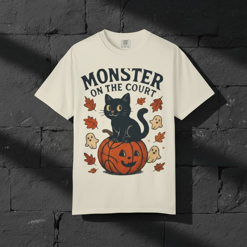 Halloween Basketball T-Shirt | Spooky Unisex Tee Gift for Basketball Fans