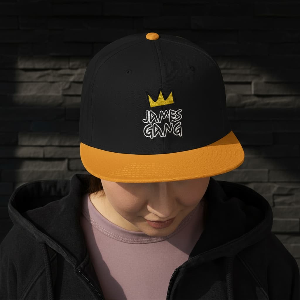 James Gang Embroidered Snapback Cap | Unisex Streetwear Hat – Multiple Colors