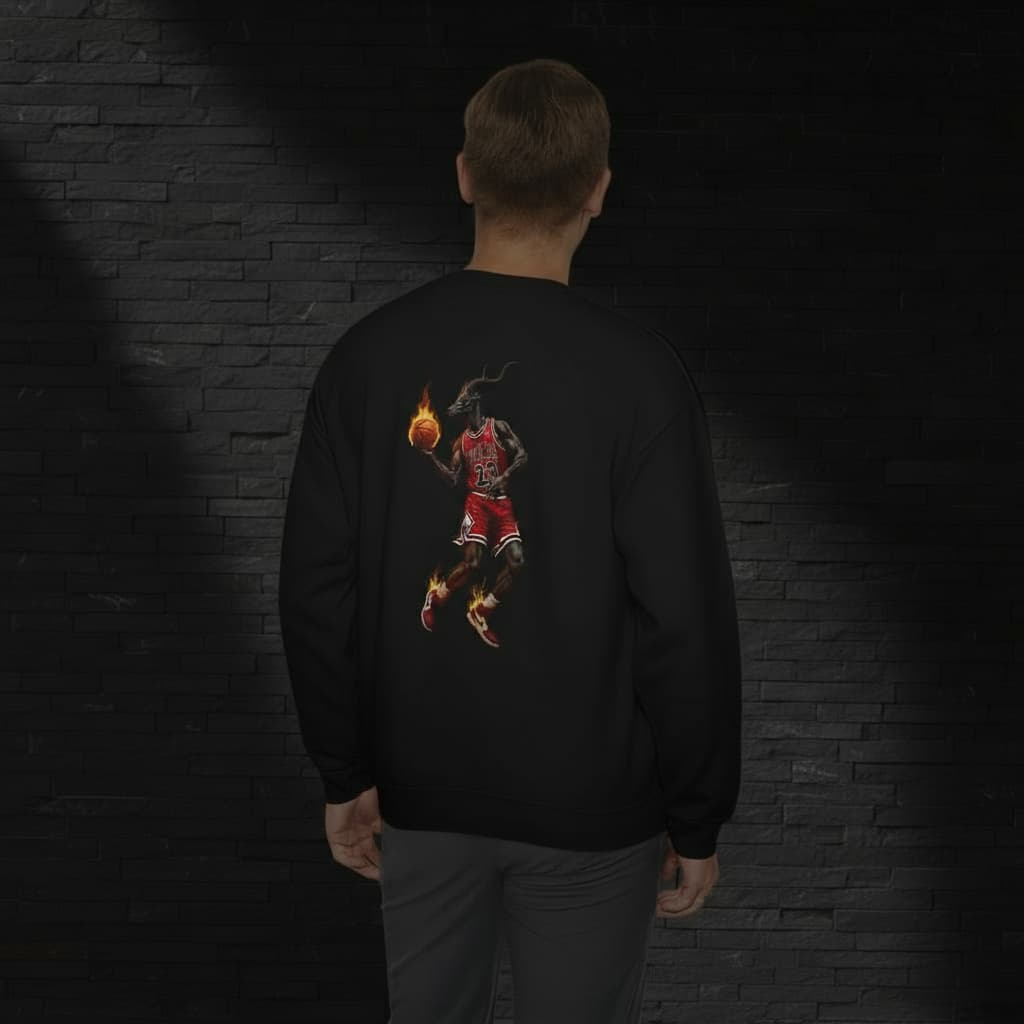 Jordan Inspired Heavy Blend™ Sweatshirt | Unisex Streetwear Pullover with Front & Back Print