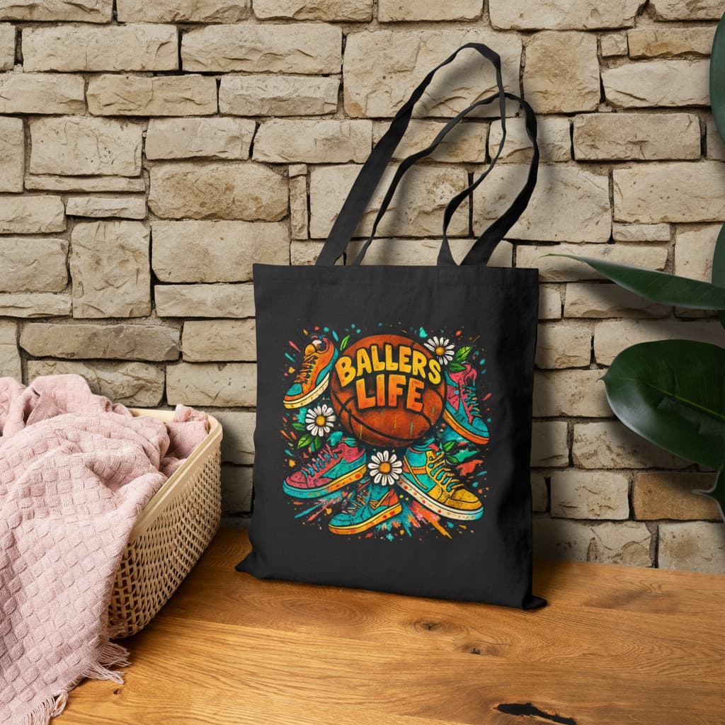 "Natural Cotton Basketball Tote Bag – Everyday Carryall for Hoopers | BG11.store"
