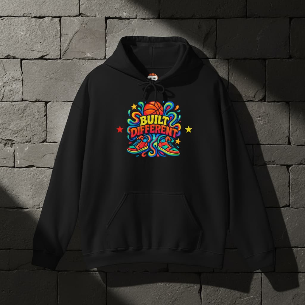 “BG11 unisex streetwear hoodies in black, sand, and sport grey – bold prints for comfort and style.”