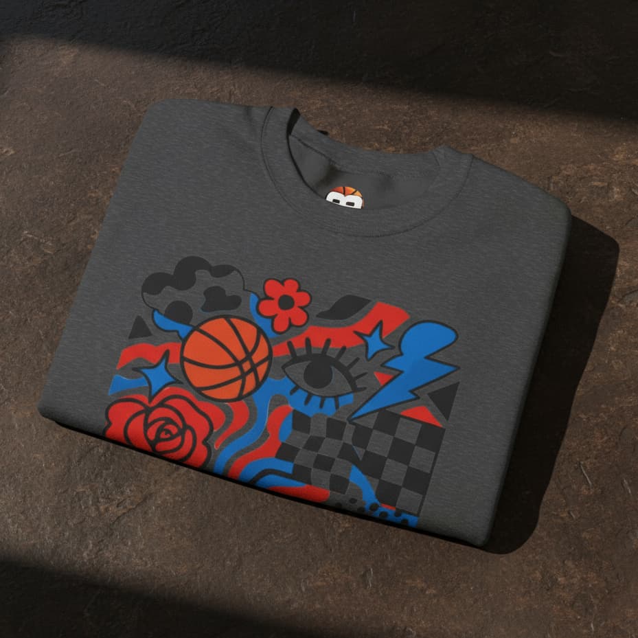 Vintage Chicago Basketball Crewneck Sweatshirt | Unisex Retro Hoops Gift