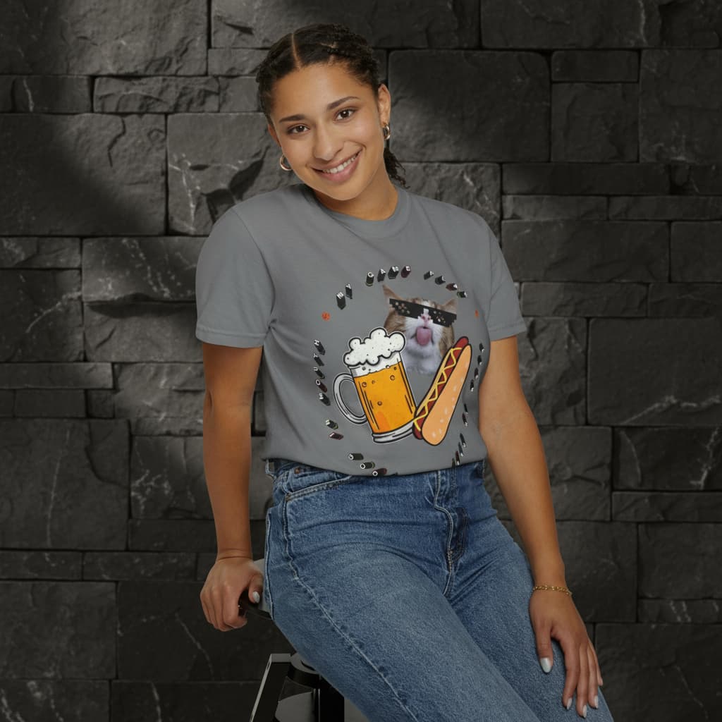 Unisex Garment-Dyed Basketball T-Shirt – Funny Quote Tee for Game Day Style & Everyday Comfort