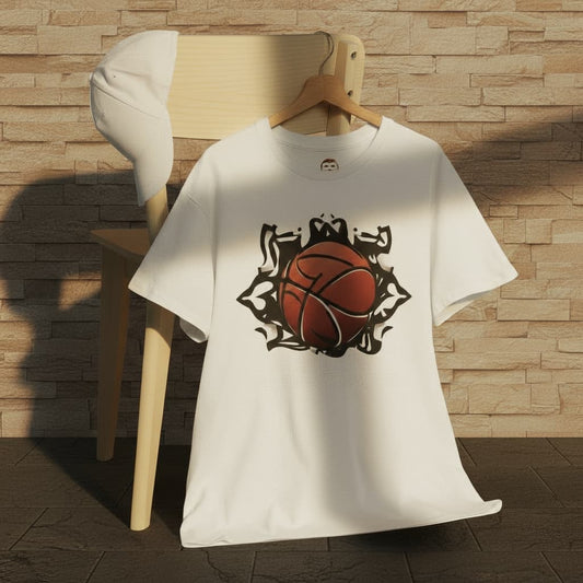 Unisex Heavy Cotton Basketball T-Shirt – “No Pressure Just Purpose” | Perfect Gift for Basketball Fans