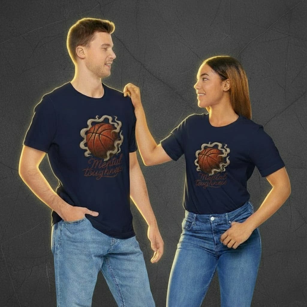 “Mental Toughness” Basketball Graphic Tee – Unisex Short Sleeve Streetwear Shirt
