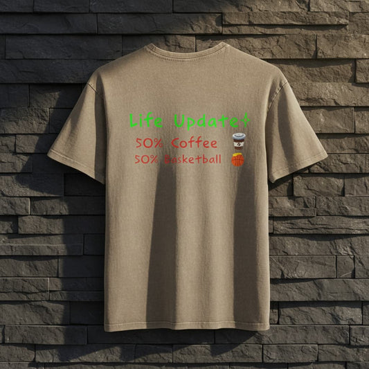 Oversized Basketball Streetwear Quote Tee | Unisex Front & Back Printed Graphic T-Shirt