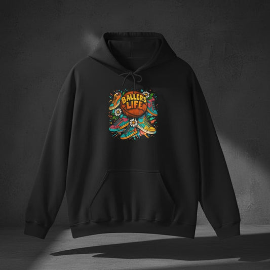 Basketball Hoodie | Unisex Heavy Blend™ Graphic Hooded Sweatshirt for Players & Fans